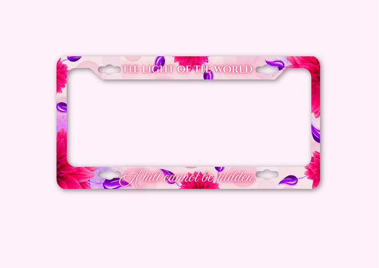 The Light Of The World - License Plate Frame made of premium materials, featuring a sleek design and amazing artwork to express your style.