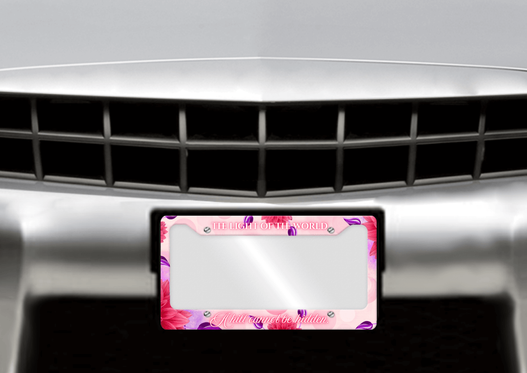 The Light Of The World - License Plate Frame made of premium materials, featuring a sleek design and amazing artwork to express your style.