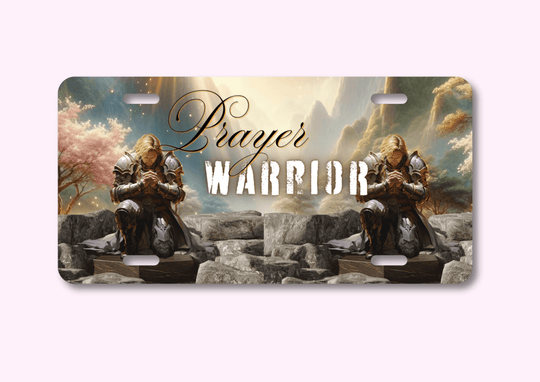 License Plate - Prayer Warrior