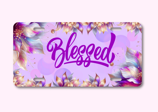 License Plate - Blessed