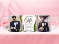 Wedding Set of 2 MR / MRS - Ceramic Mugs featuring unique artwork, perfect for personal style and expression.