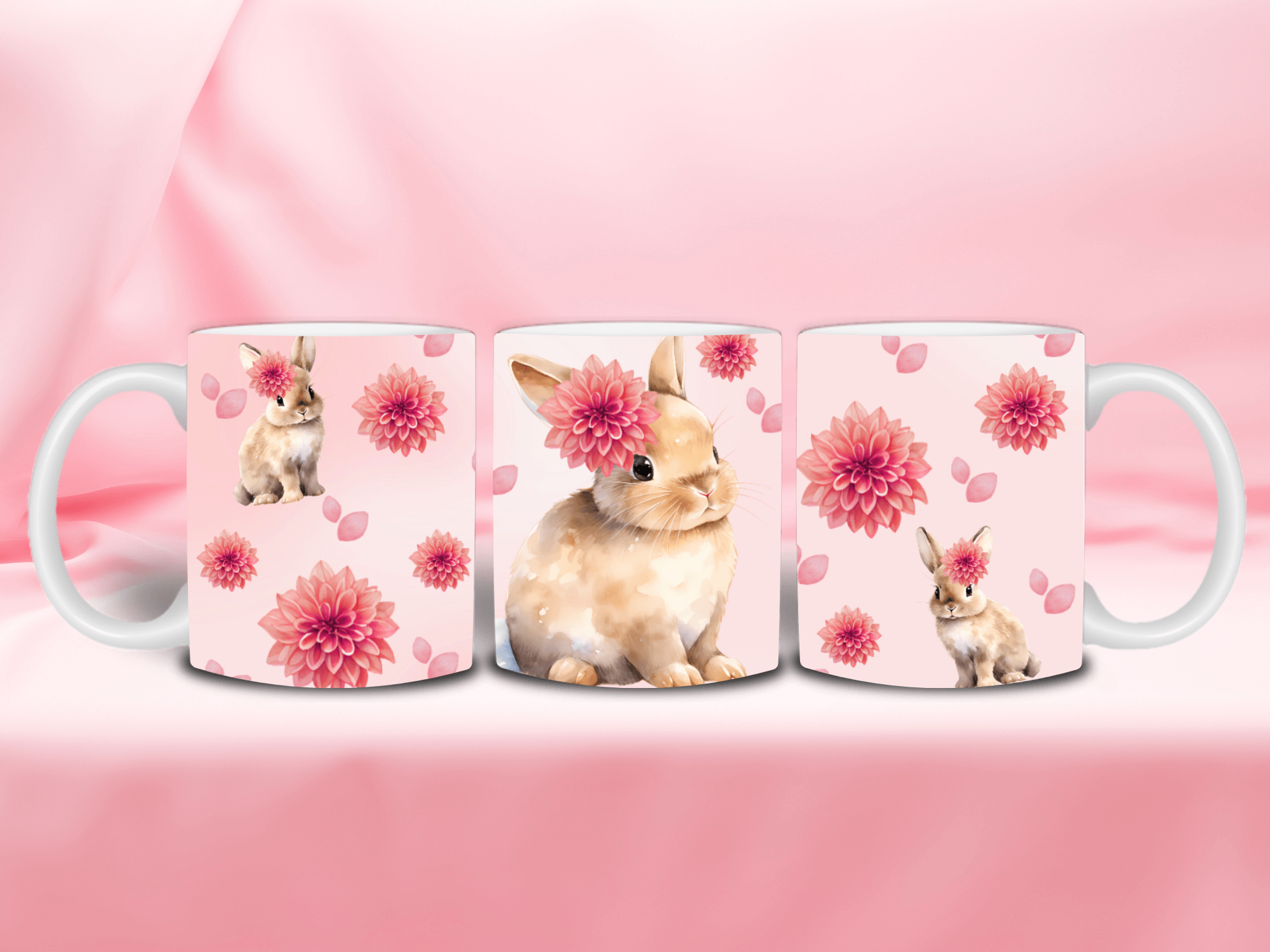 Bunny - Ceramic Mugs featuring unique artwork, perfect for personal style and expression.