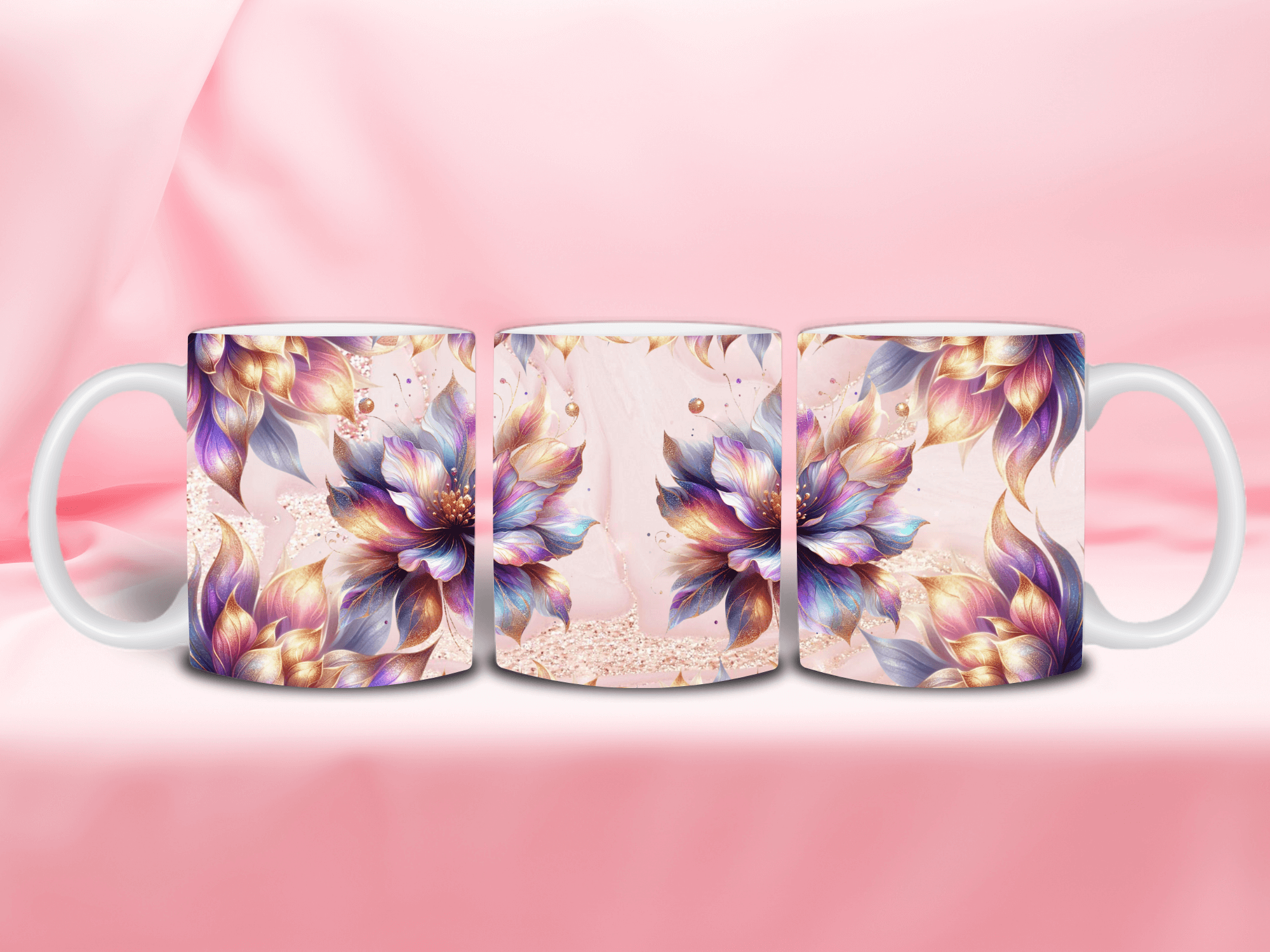 Dream Flower - Ceramic Mugs featuring unique artwork, perfect for personal style and expression.