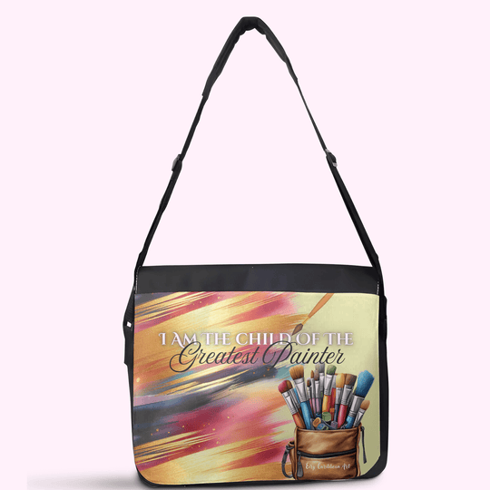 Greatest Painter - Crossbody Large Bag made of premium materials, featuring a sleek design and adjustable strap for comfort and style.