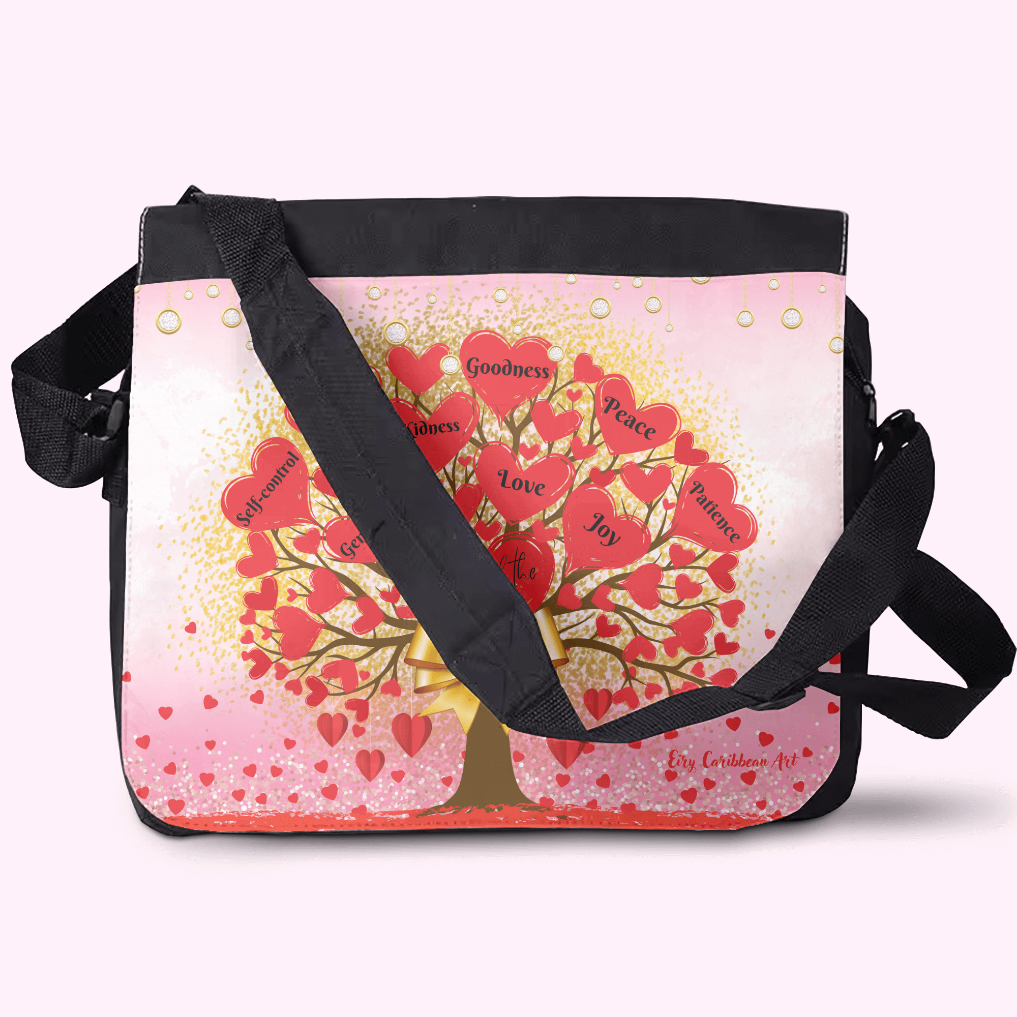 Fruits Of The Spirit - Crossbody Large Bag made of premium materials, featuring a sleek design and adjustable strap for comfort and style.