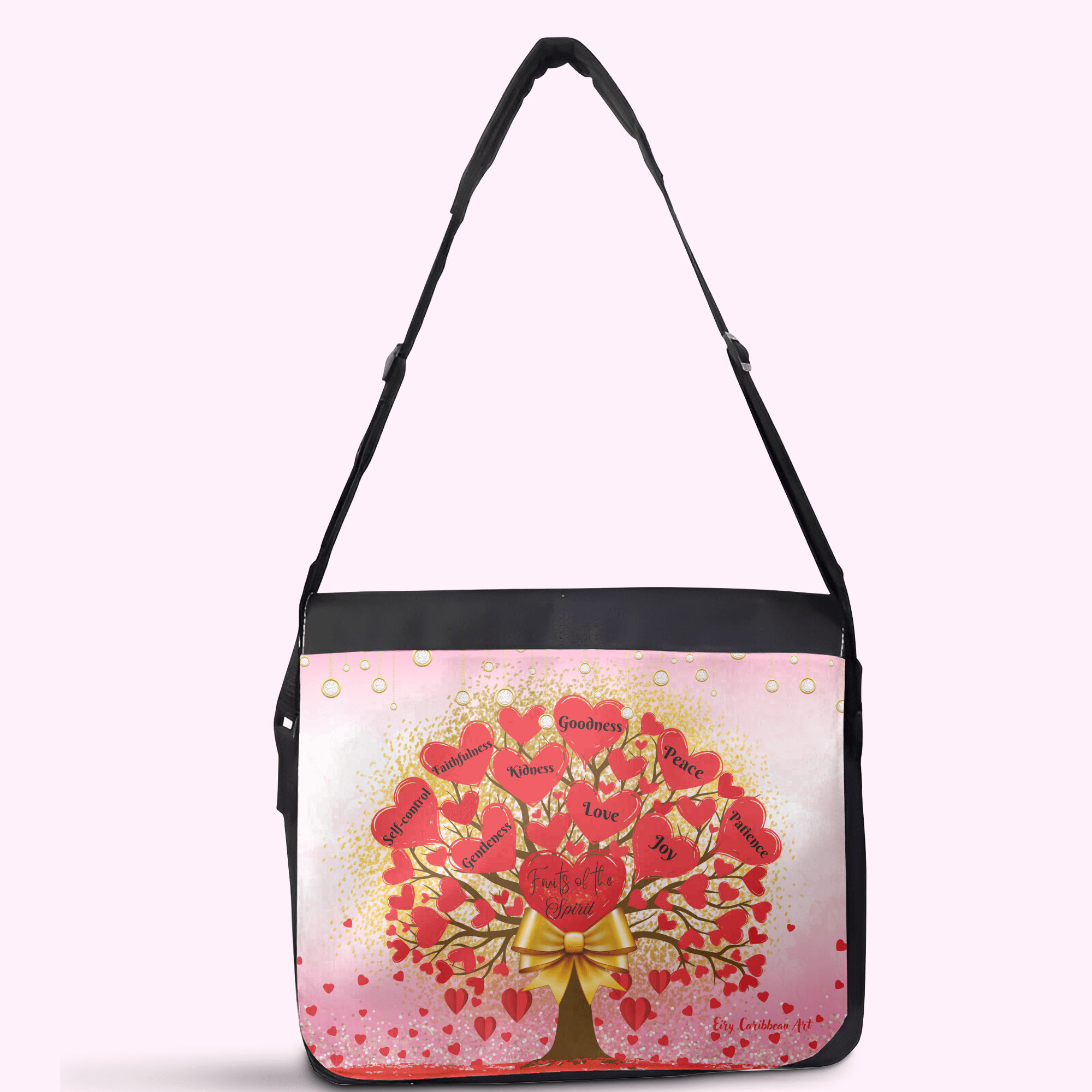 Fruits Of The Spirit - Crossbody Large Bag made of premium materials, featuring a sleek design and adjustable strap for comfort and style.