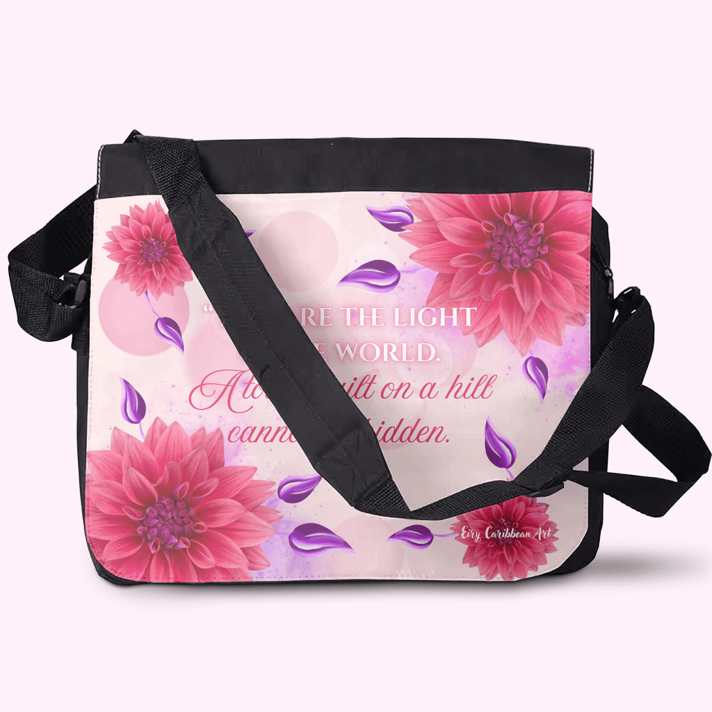 The Light Of The World - Crossbody Large Bag made of premium materials, featuring a sleek design and adjustable strap for comfort and style.