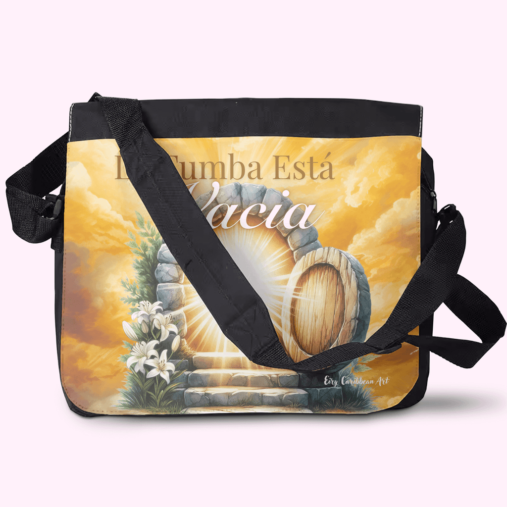La Tumba Está Vacia - Crossbody Large Bag made of premium materials, featuring a sleek design and adjustable strap for comfort and style.