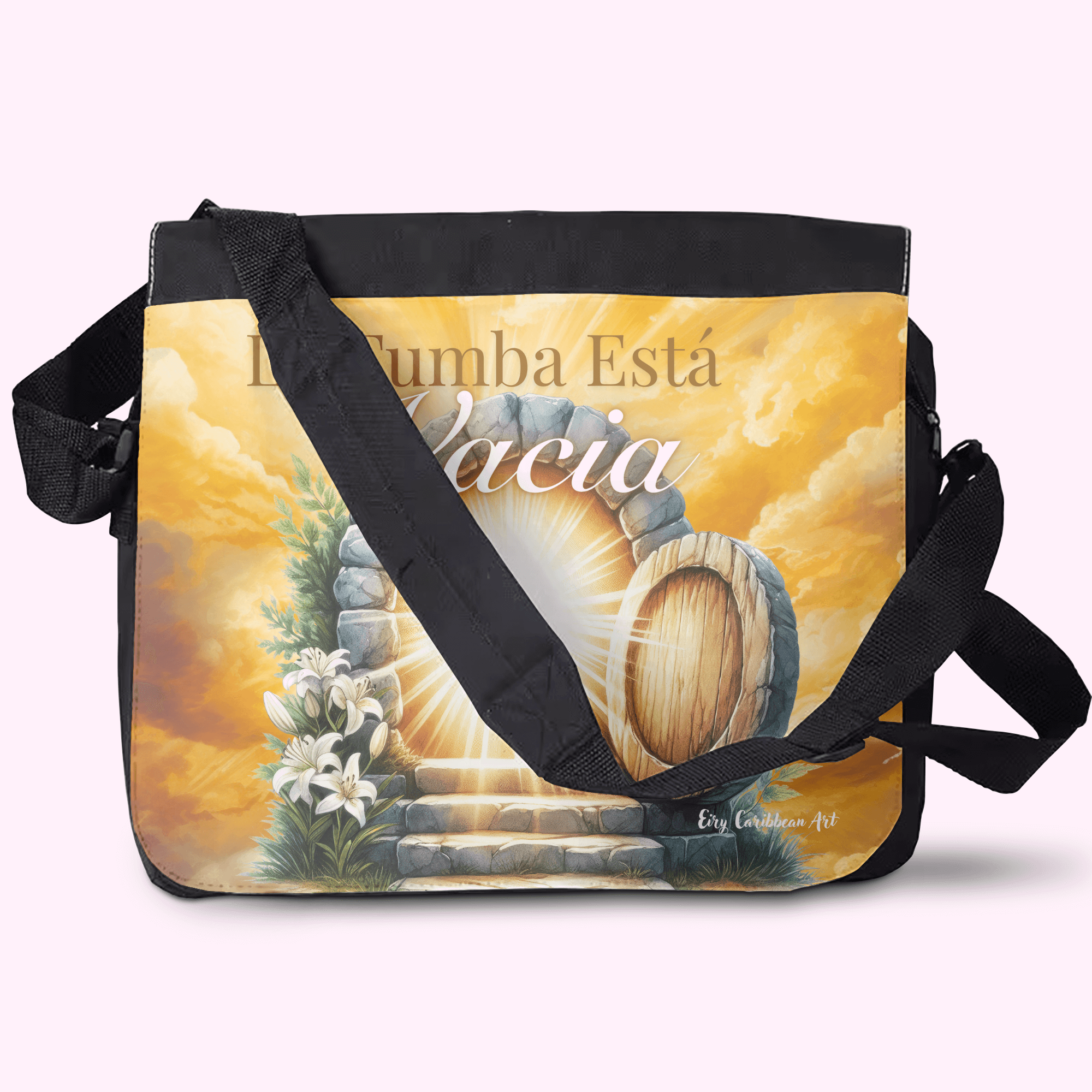 La Tumba Está Vacia - Crossbody Large Bag made of premium materials, featuring a sleek design and adjustable strap for comfort and style.