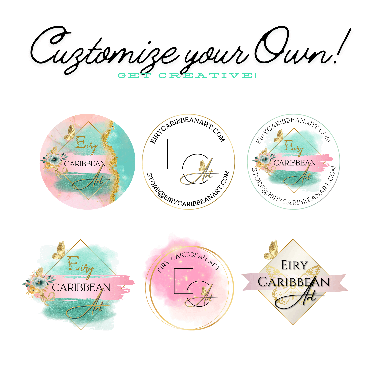 Custom Logo featuring unique artwork, perfect for personal style and expression.