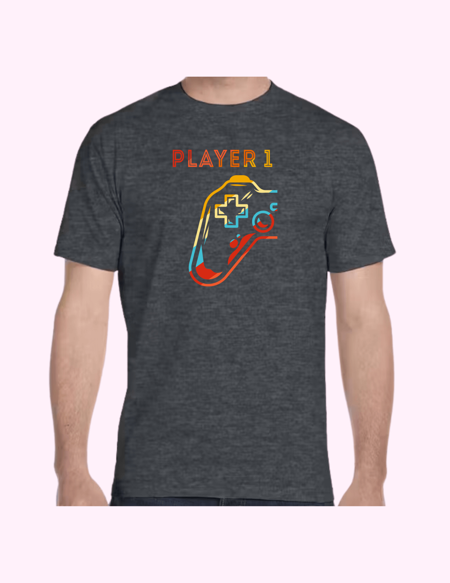 Player 1 - Adult T-Shirt featuring unique artwork, perfect for personal style and expression.