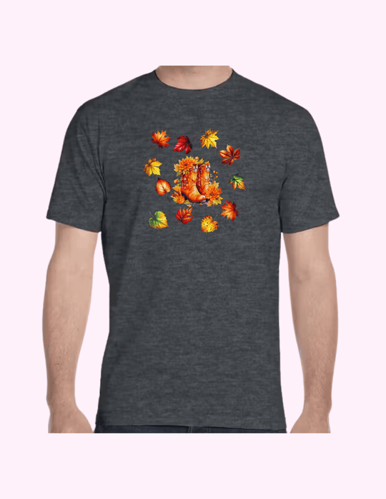 Autumn On Boots - Adult T-Shirt