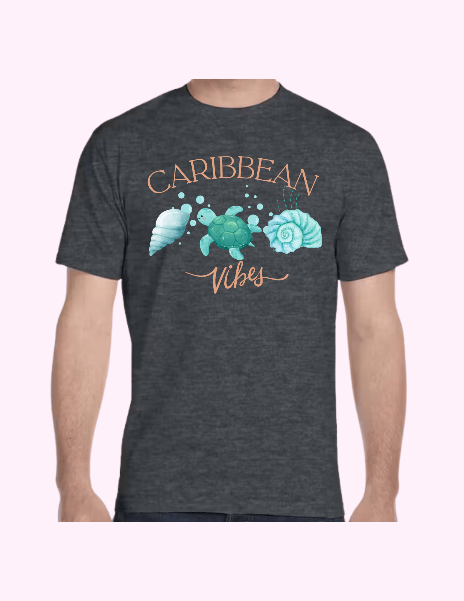 Caribbean Vibes - Adult T-Shirt featuring unique artwork, perfect for personal style and expression.