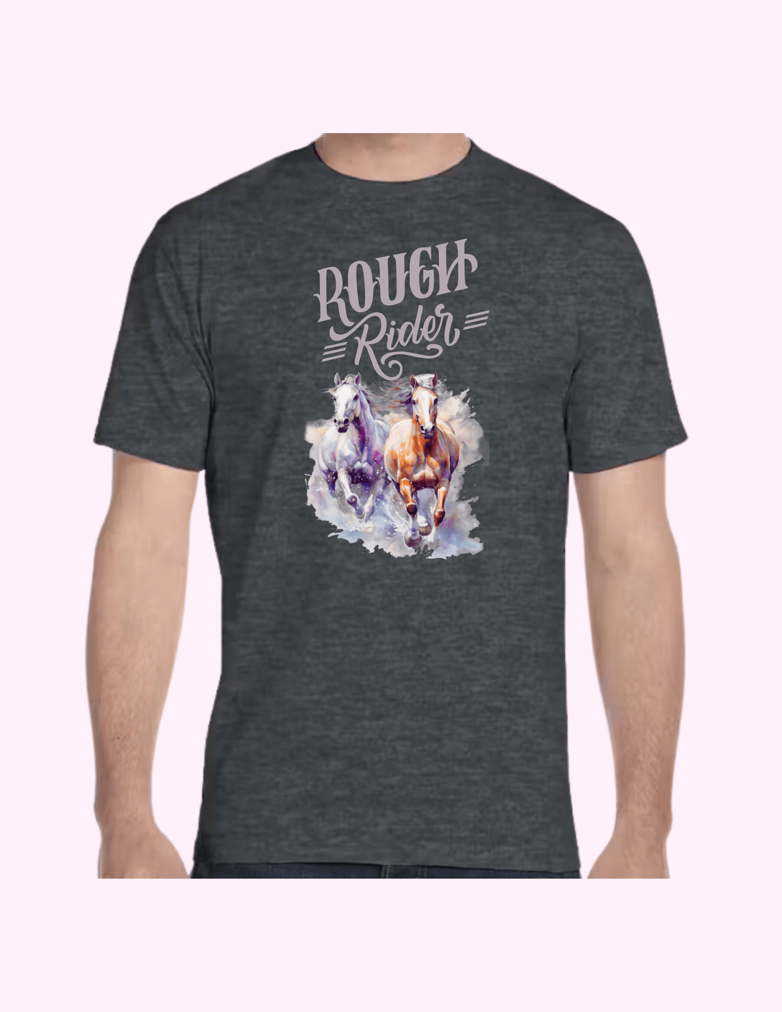 Rough Rider - Adult T-Shirt featuring unique artwork, perfect for personal style and expression.