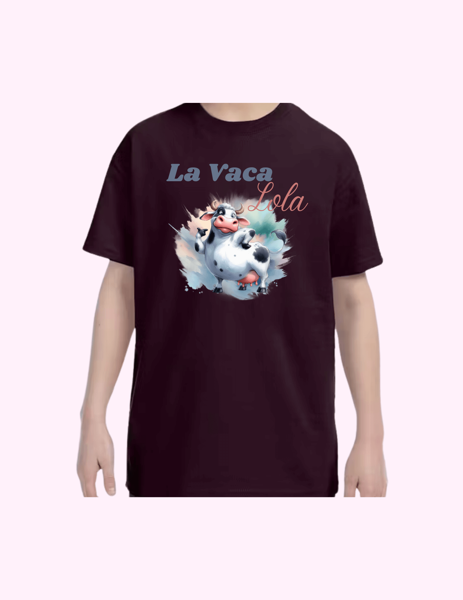 La Vaca Lola - Kids T-Shirt featuring unique artwork, perfect for personal style and expression.