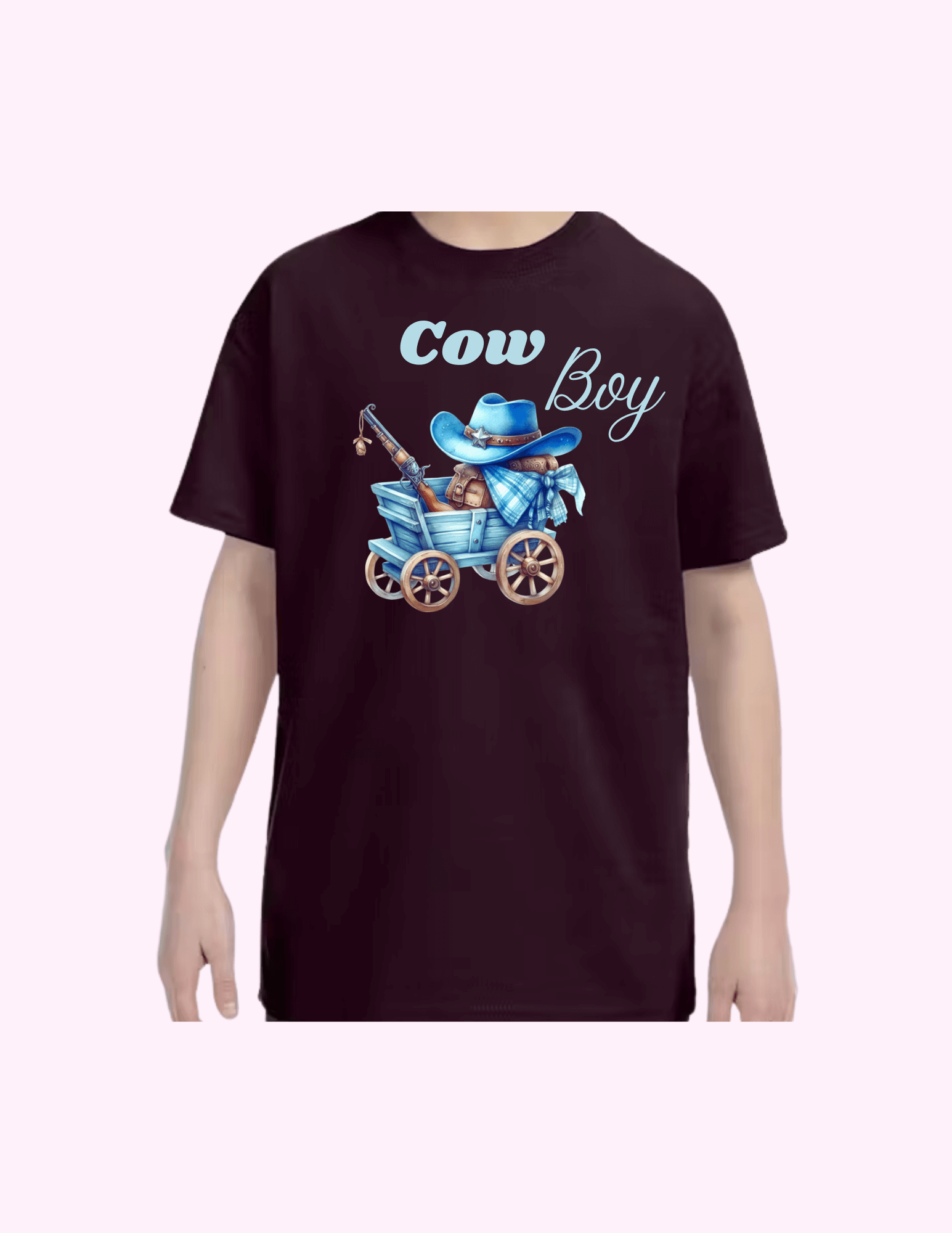 Cow Boy - Kids T-Shirt featuring unique artwork, perfect for personal style and expression.