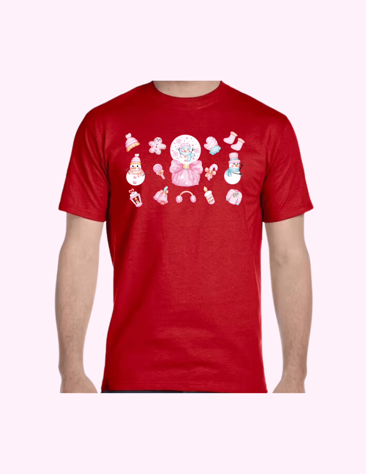 Pink Snow - Adult T-Shirt featuring unique artwork, perfect for personal style and expression.