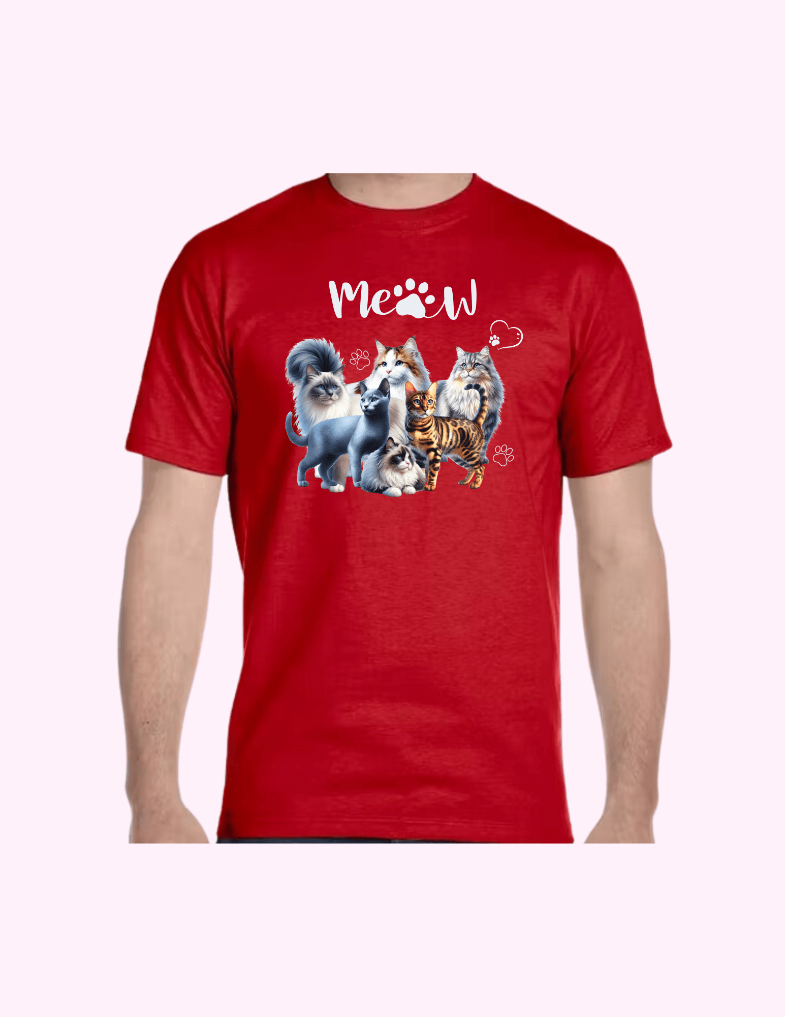 Cats - Adult T-Shirt featuring unique artwork, perfect for personal style and expression.