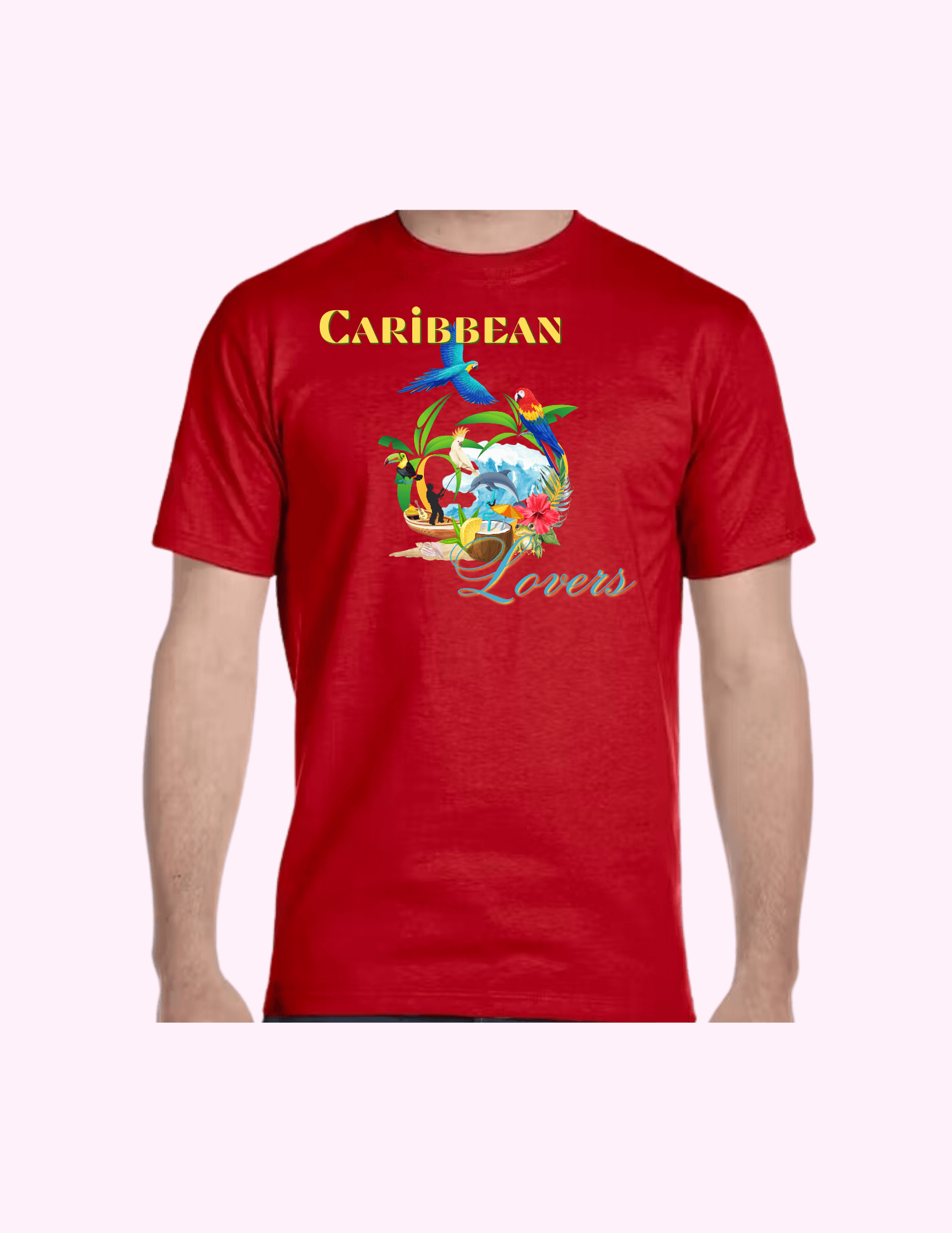 Caribbean Lovers - Adult T-Shirt featuring unique artwork, perfect for personal style and expression.