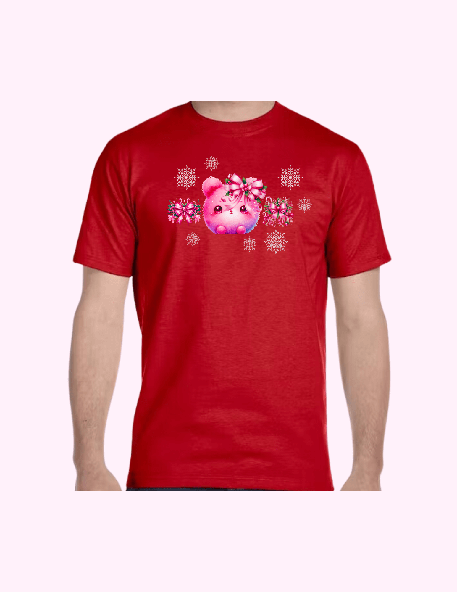 Fluffy Winter Bunny - Adult T-Shirt featuring unique artwork, perfect for personal style and expression.