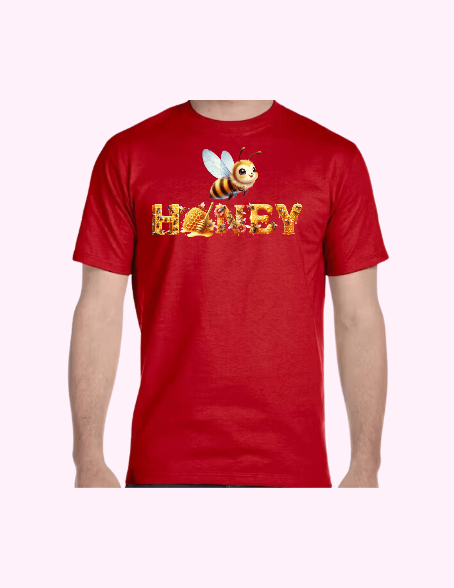 Honey - Adult T-Shirt featuring unique artwork, perfect for personal style and expression.