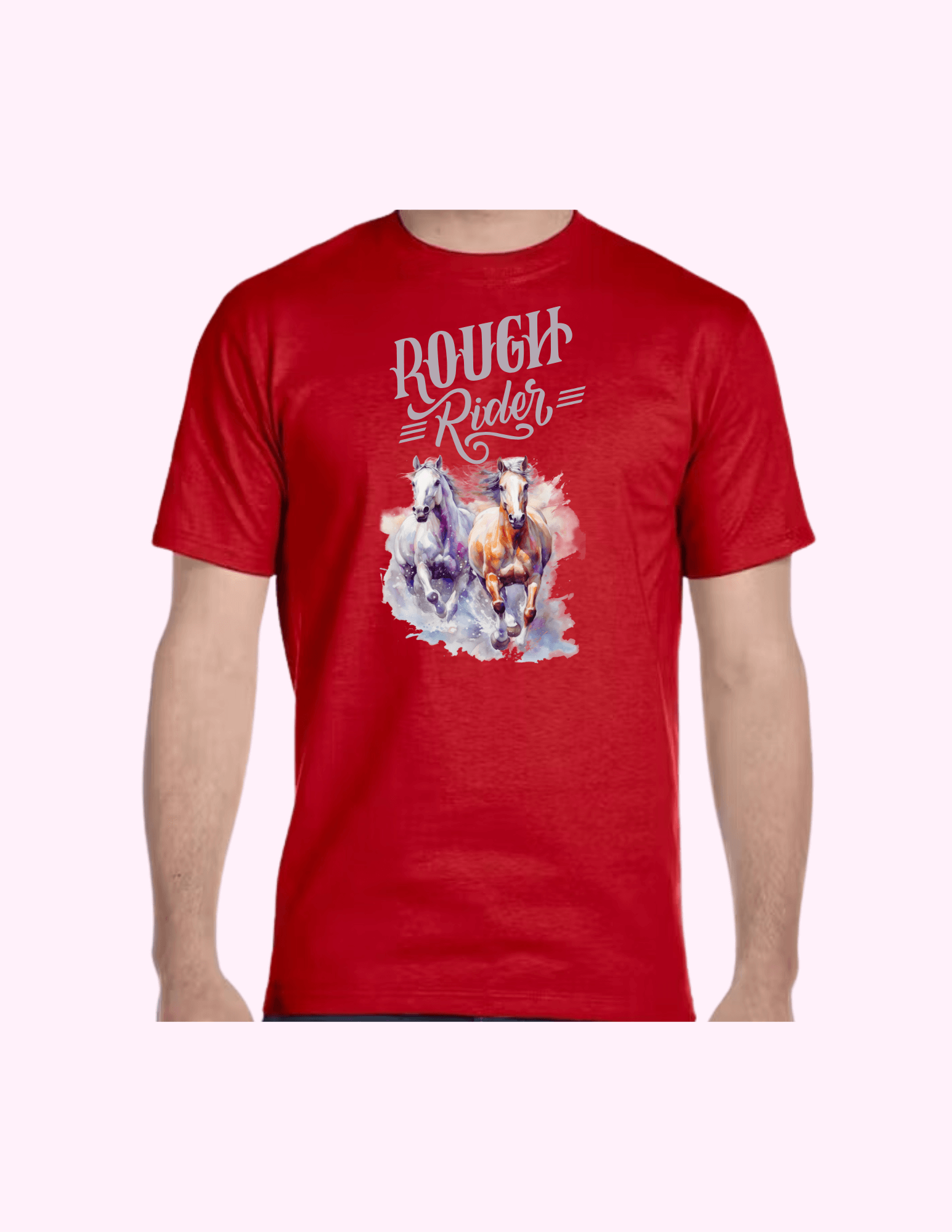 Rough Rider - Adult T-Shirt featuring unique artwork, perfect for personal style and expression.