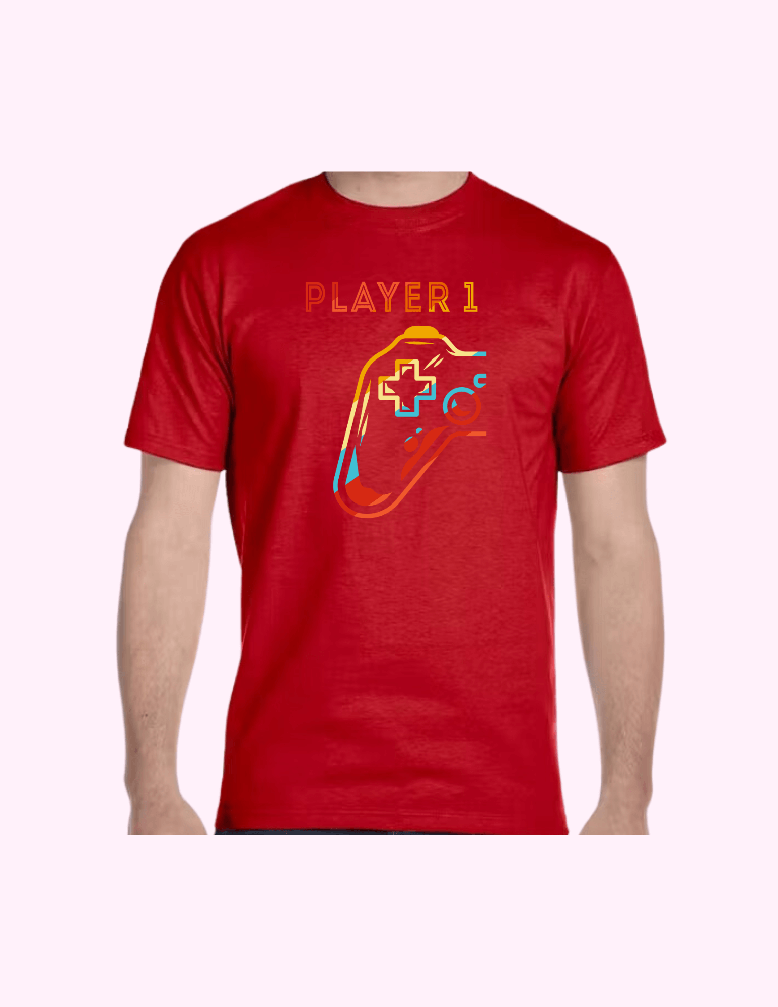 Player 1 - Adult T-Shirt featuring unique artwork, perfect for personal style and expression.