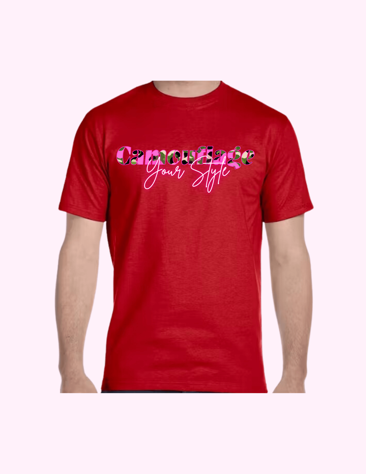 Camouflage Your Style - Adult T-Shirt featuring unique artwork, perfect for personal style and expression.