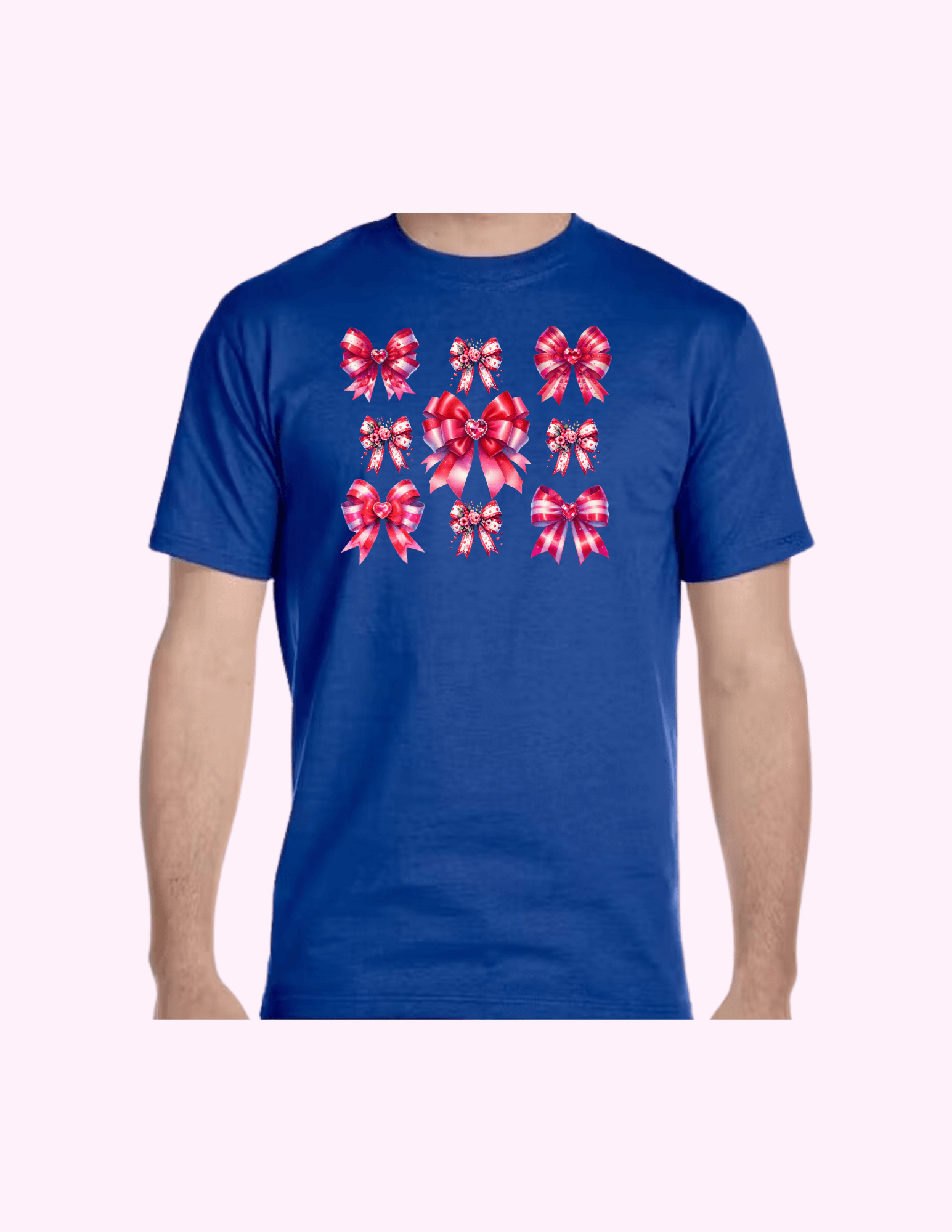 Red Bows - Adult T-Shirt featuring unique artwork, perfect for personal style and expression.
