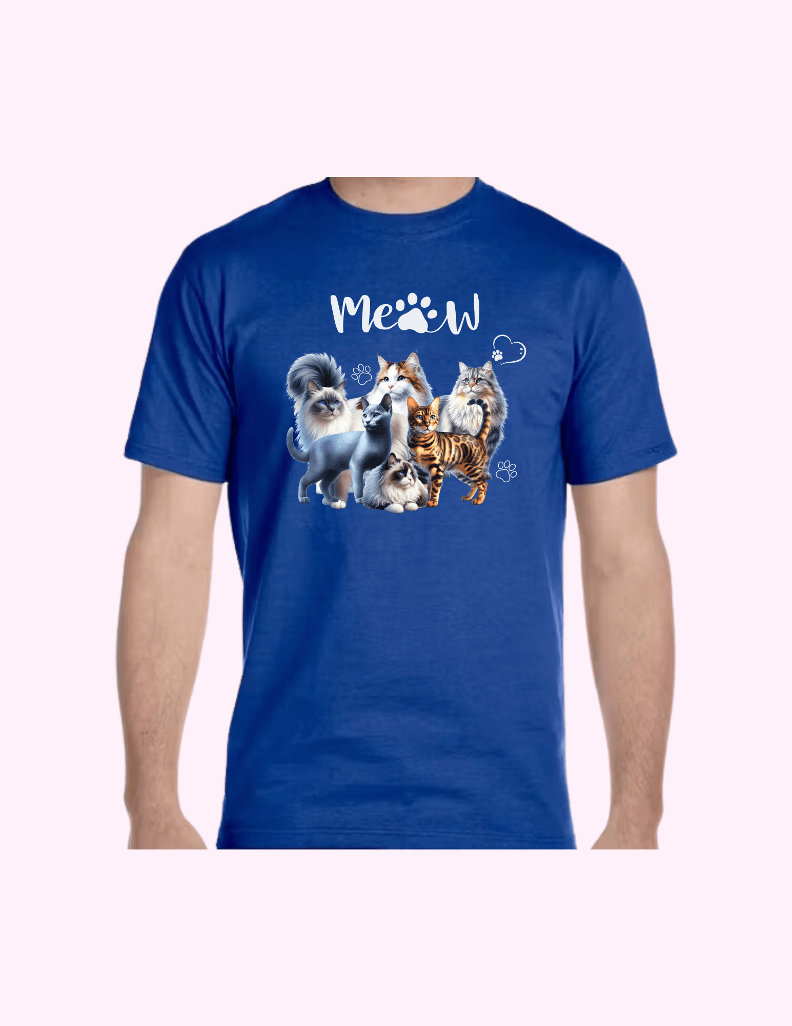 Cats - Adult T-Shirt featuring unique artwork, perfect for personal style and expression.
