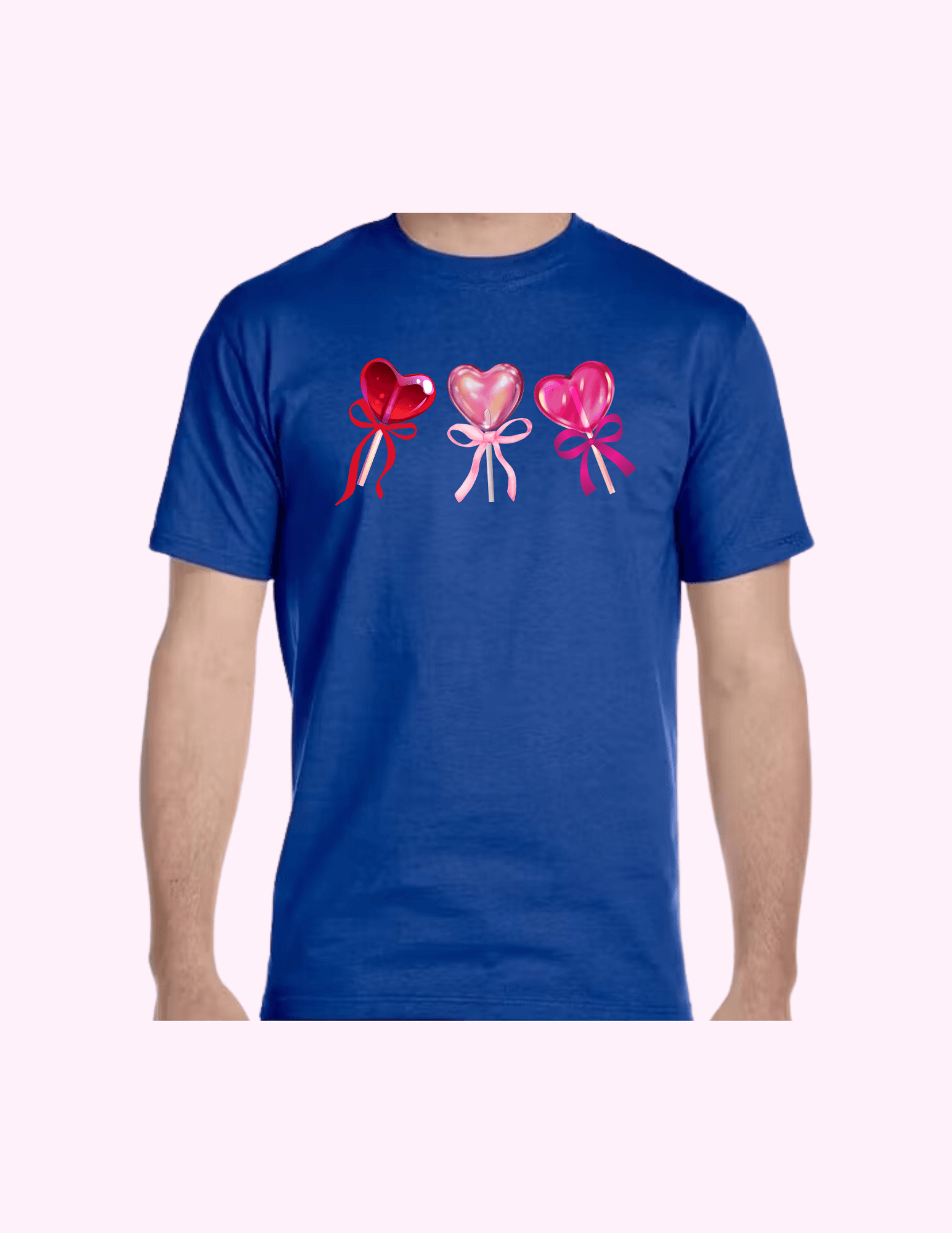 Lollypop Hearts - Adult T-Shirt featuring unique artwork, perfect for personal style and expression.