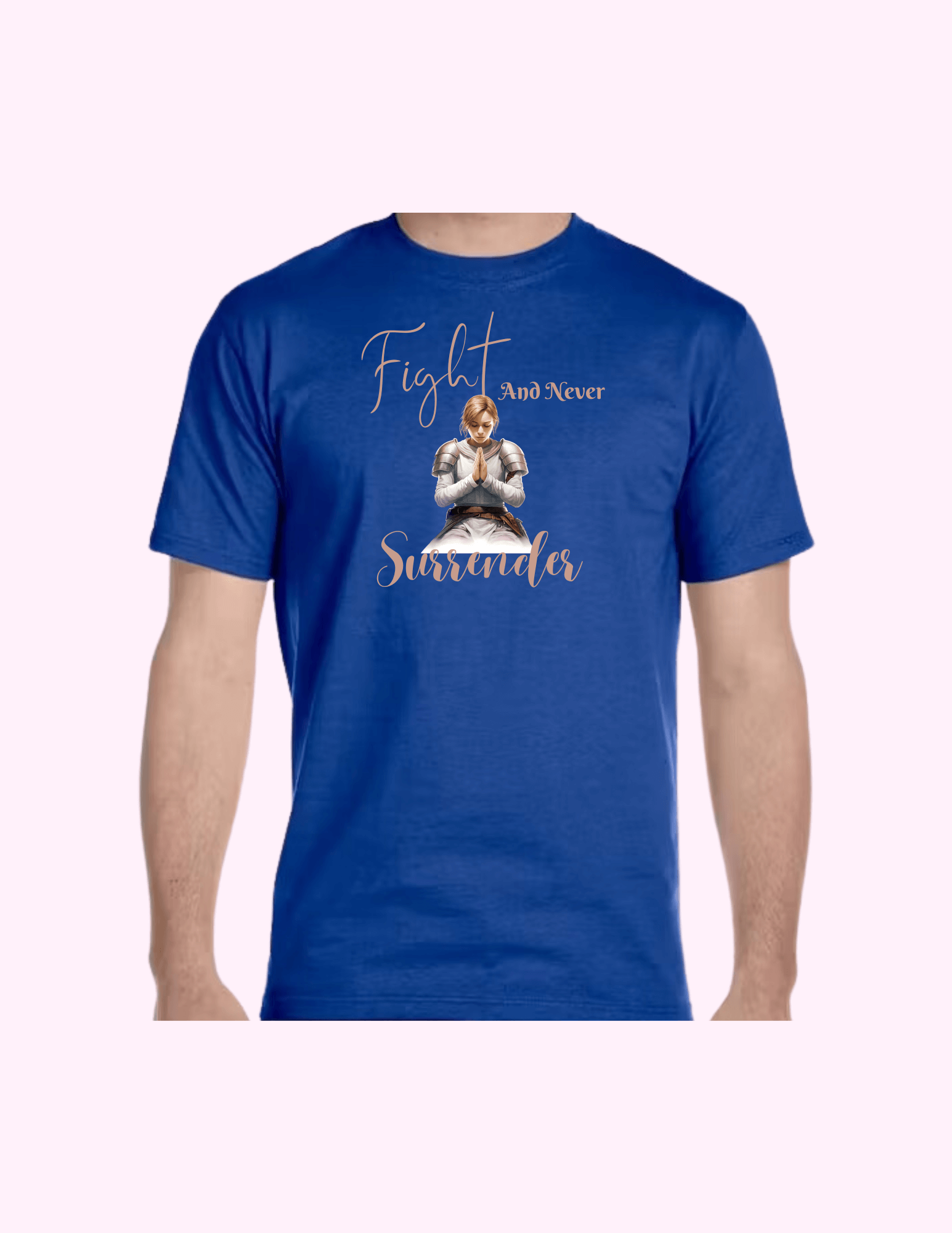 Fight And Never Surrender (Woman) - Adult T-Shirt featuring unique artwork, perfect for personal style and expression.