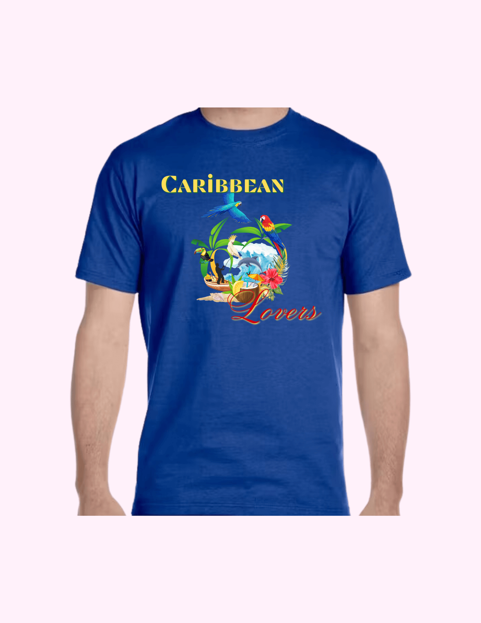 Caribbean Lovers - Adult T-Shirt featuring unique artwork, perfect for personal style and expression.