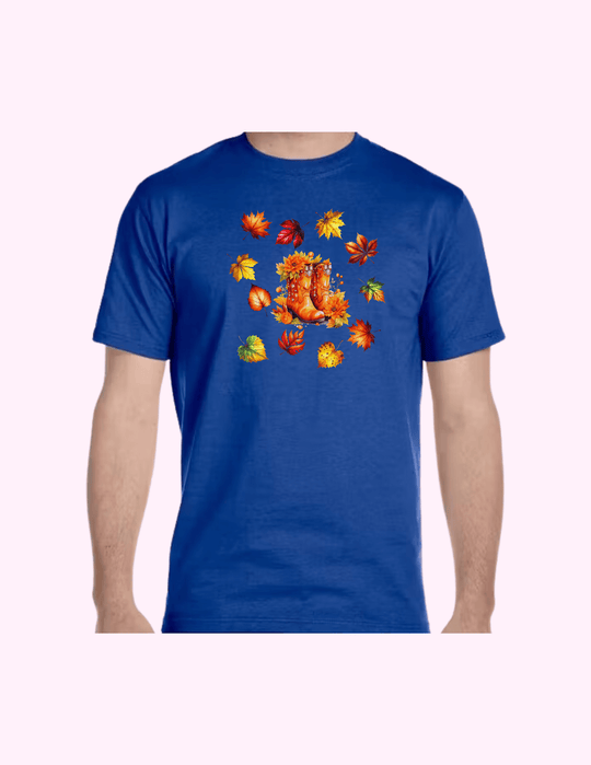 Autumn On Boots - Adult T-Shirt