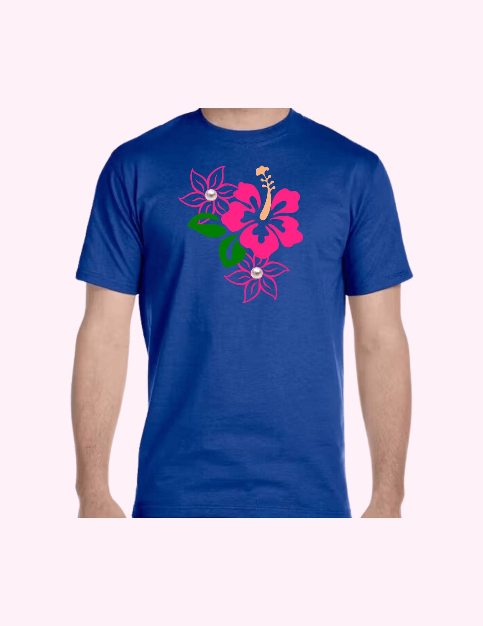 Caribbean Flower - Adult T-Shirt featuring unique artwork, perfect for personal style and expression.