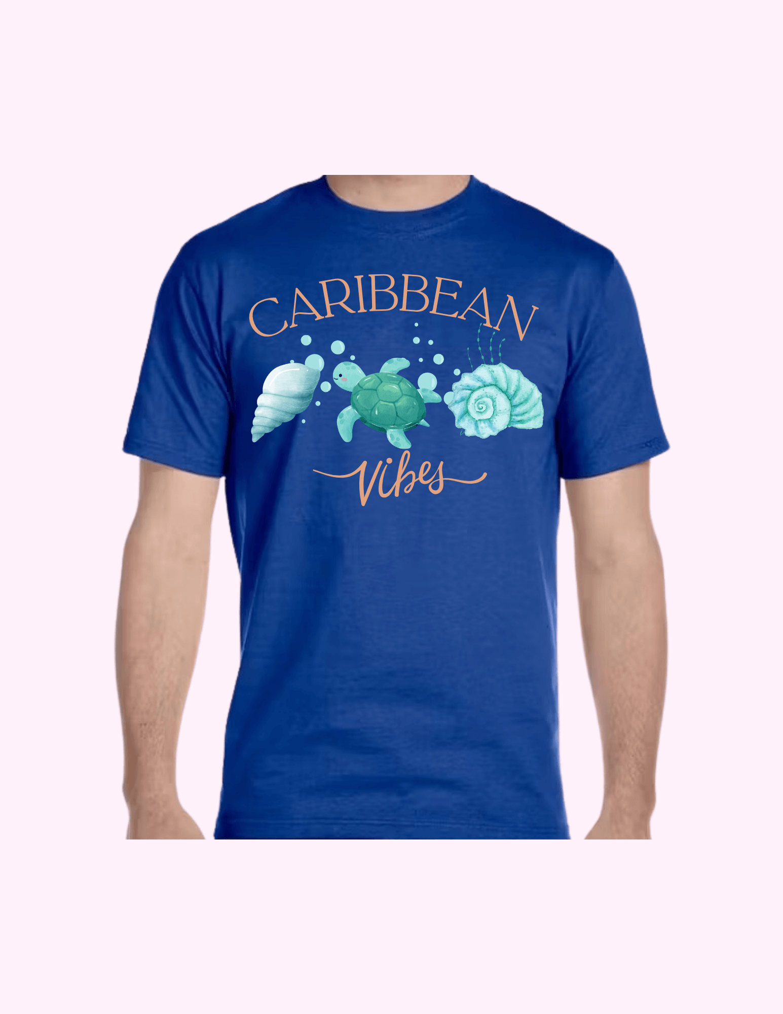 Caribbean Vibes - Adult T-Shirt featuring unique artwork, perfect for personal style and expression.