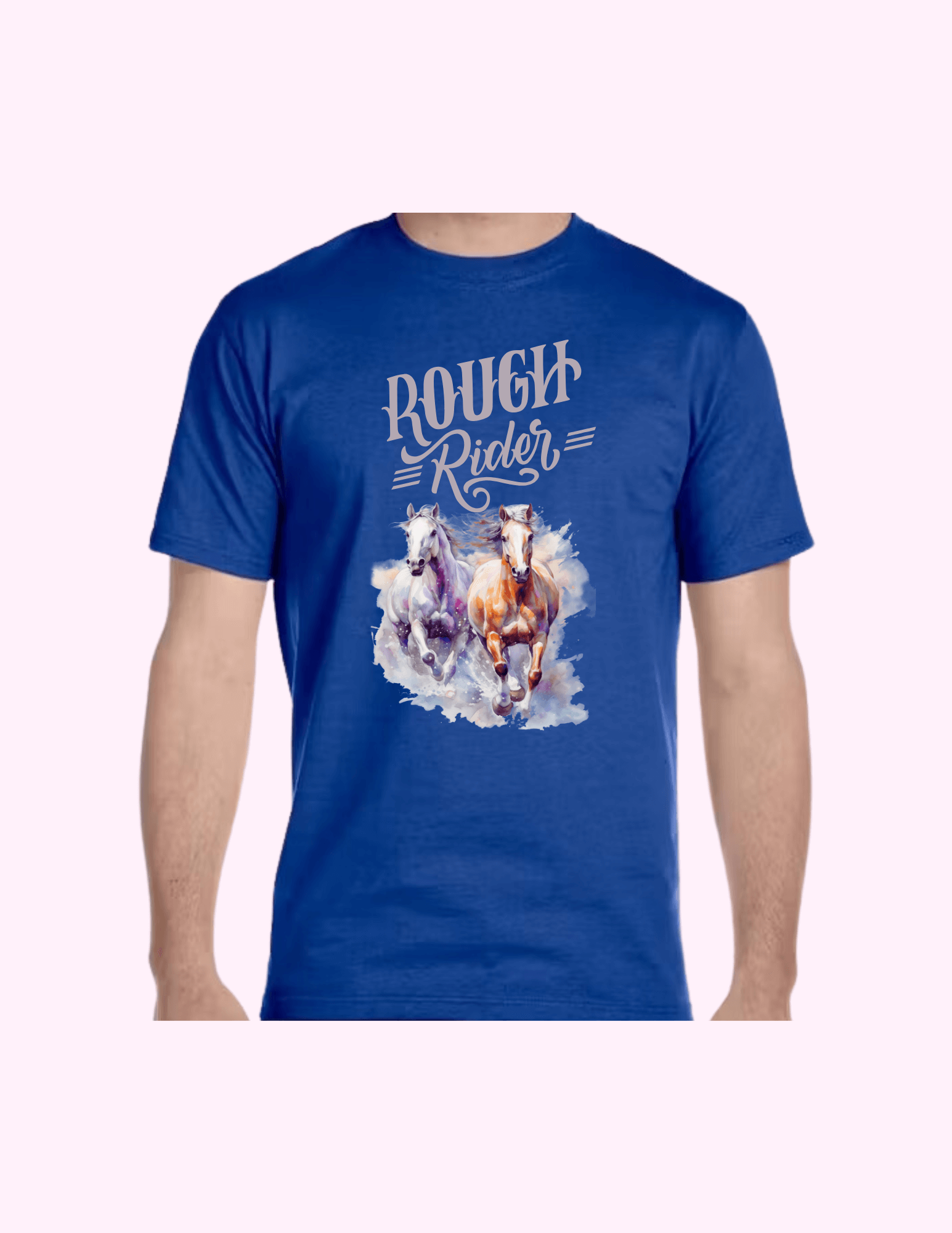 Rough Rider - Adult T-Shirt featuring unique artwork, perfect for personal style and expression.
