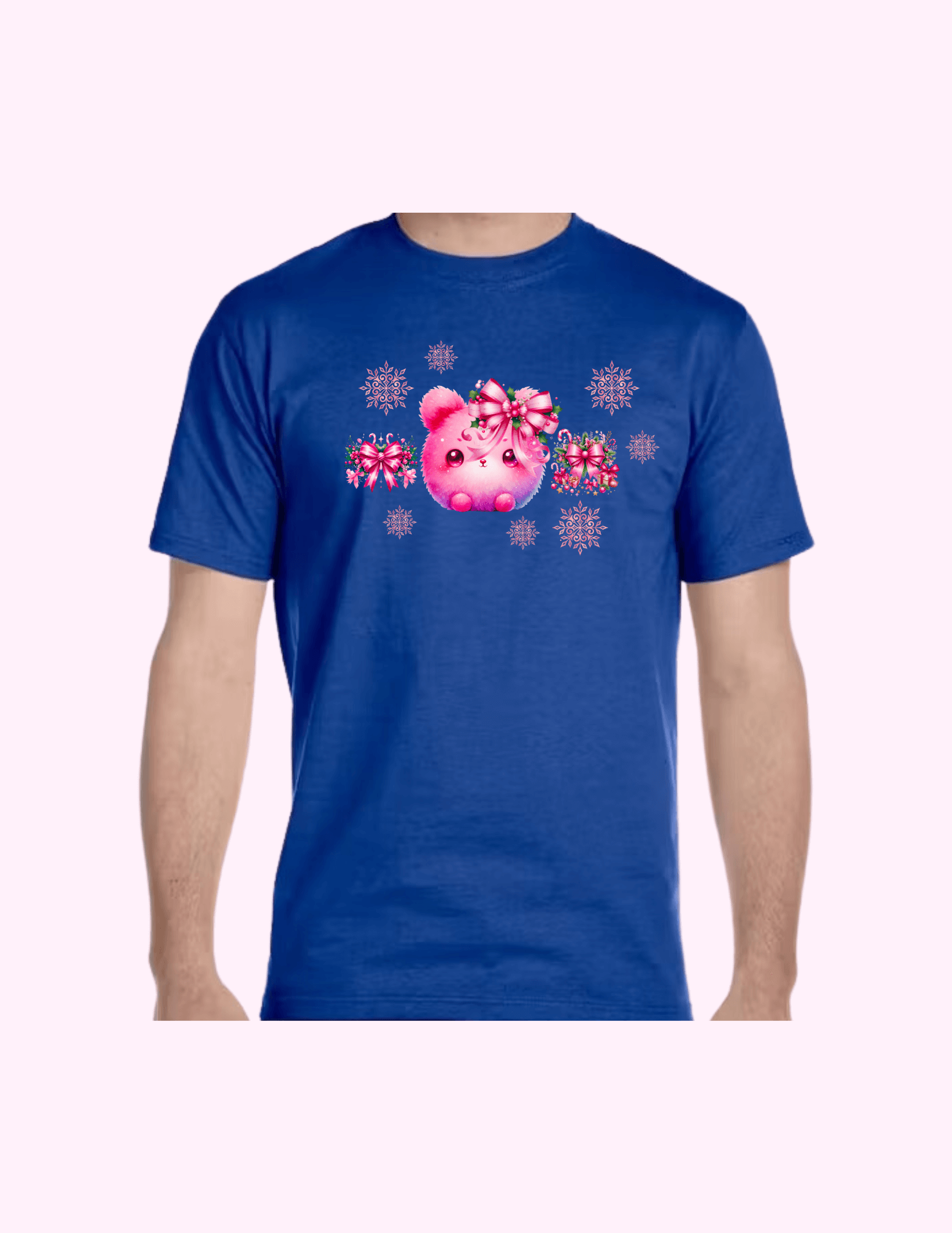 Fluffy Winter Bunny - Adult T-Shirt featuring unique artwork, perfect for personal style and expression.