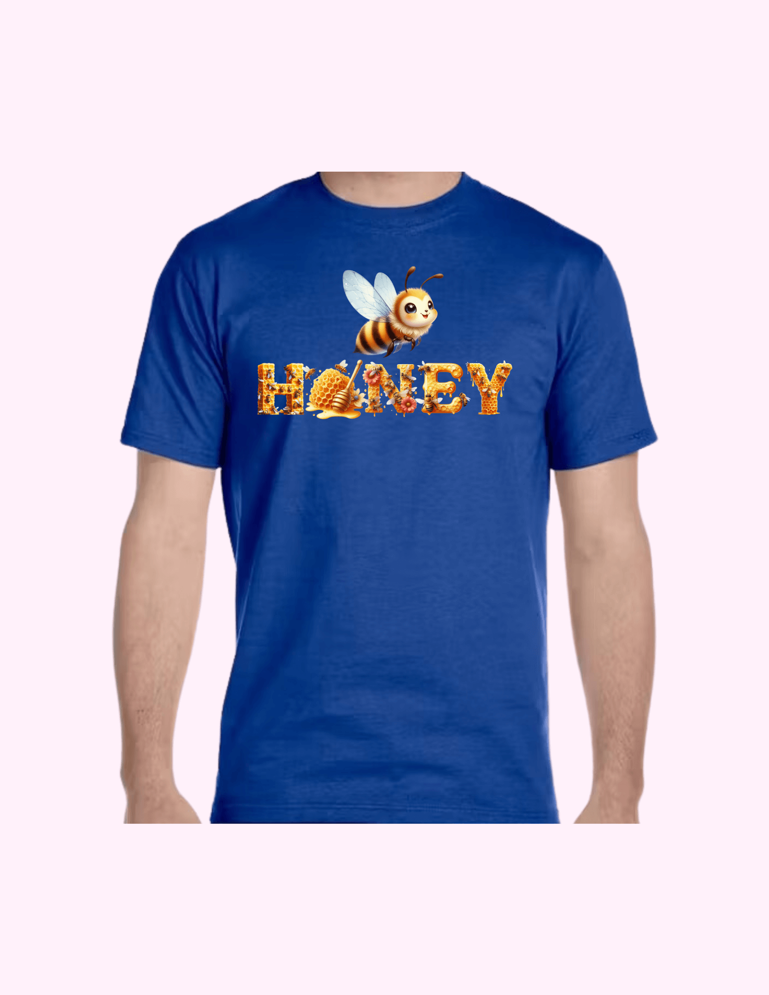 Honey - Adult T-Shirt featuring unique artwork, perfect for personal style and expression.