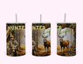 Hunter Life - 12oz Tumbler featuring unique artwork, perfect for personal style and expression.