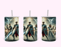 Warrior - 12oz Tumbler featuring unique artwork, perfect for personal style and expression.