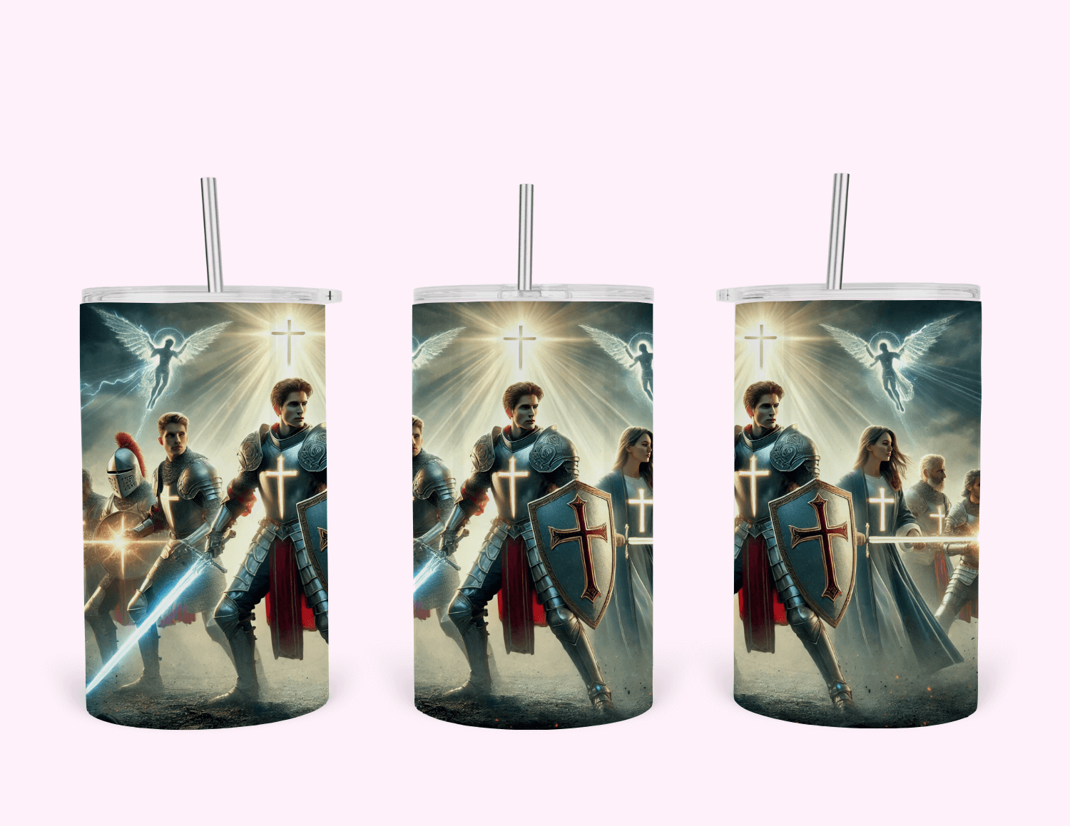 Warrior - 12oz Tumbler featuring unique artwork, perfect for personal style and expression.