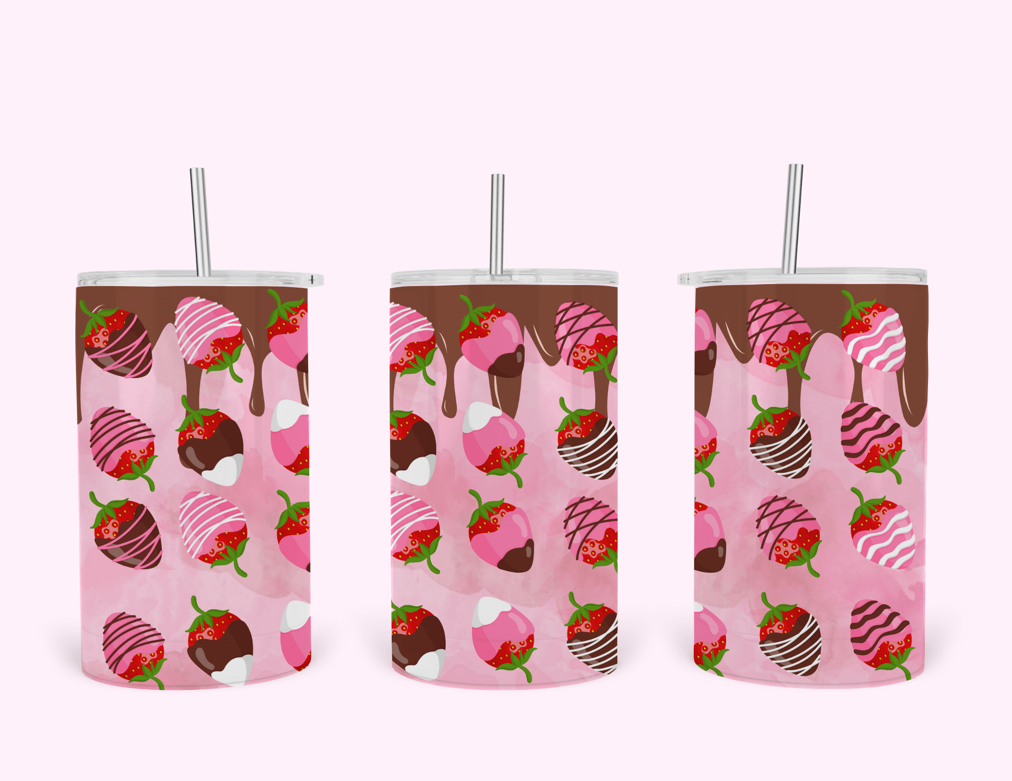 Choco-berries - Tumbler featuring unique artwork, perfect for personal style and expression.