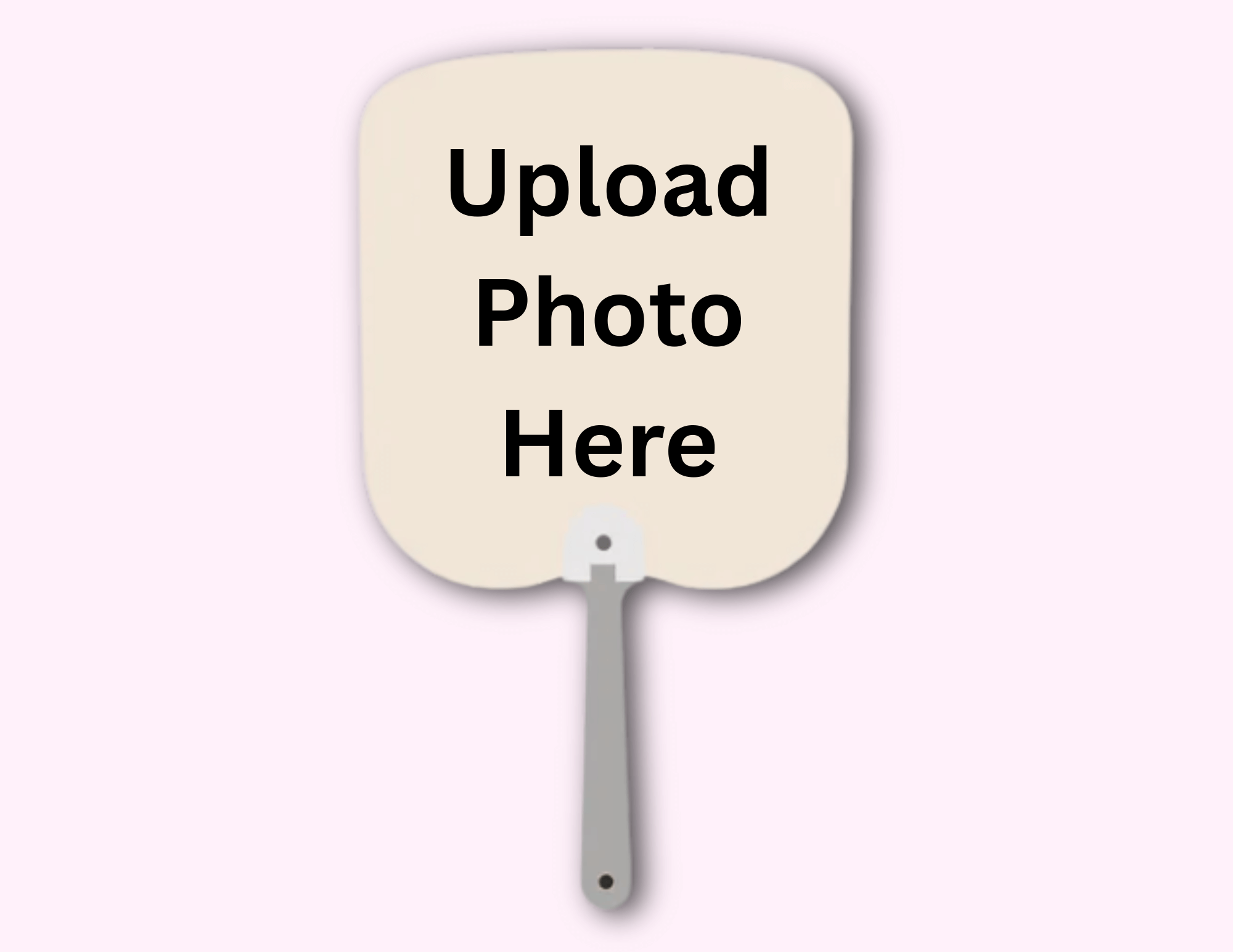 Custom - Hand Fan featuring your unique artwork, perfect for personal style and expression.