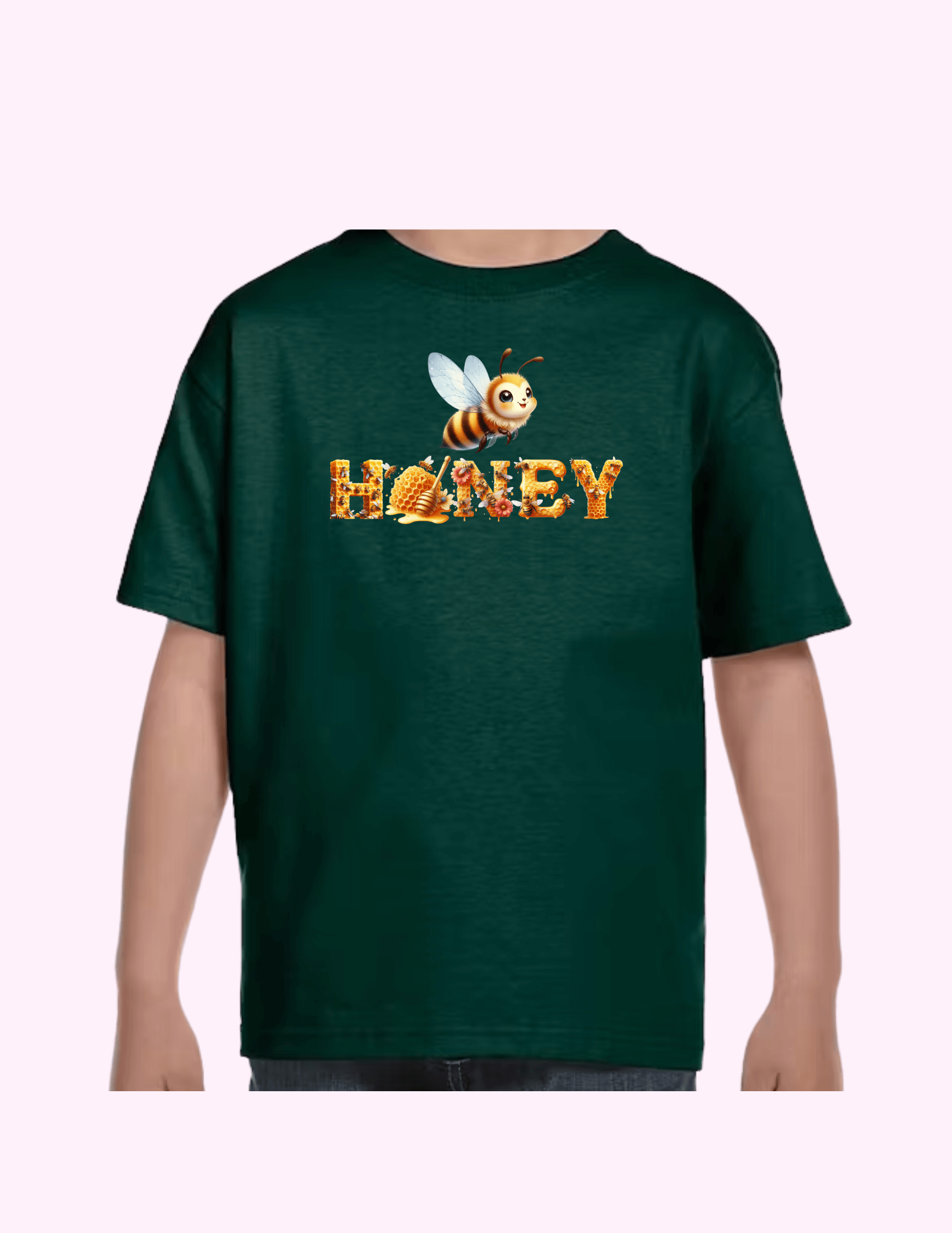 Honey - Kids T-Shirt featuring unique artwork, perfect for personal style and expression.