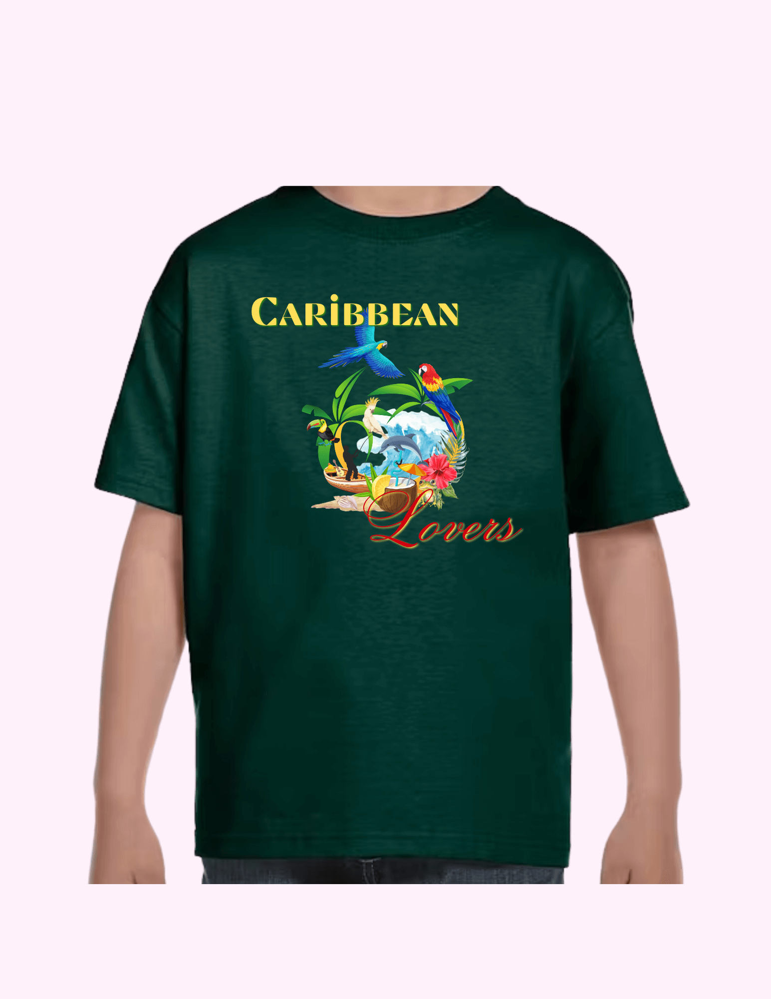 Caribbean Lovers - Kids T-Shirt featuring unique artwork, perfect for personal style and expression.