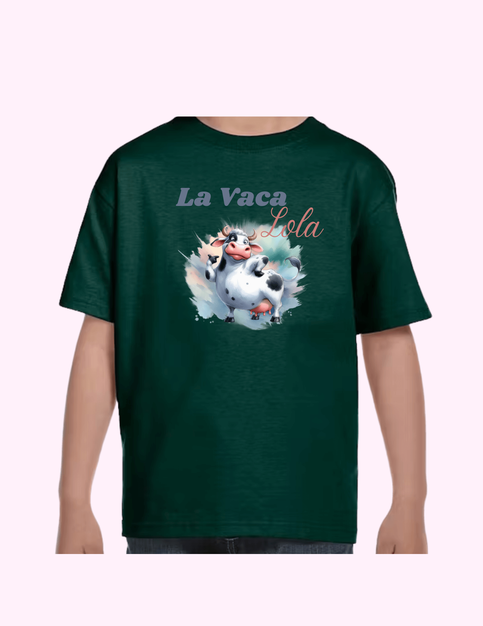La Vaca Lola - Kids T-Shirt featuring unique artwork, perfect for personal style and expression.