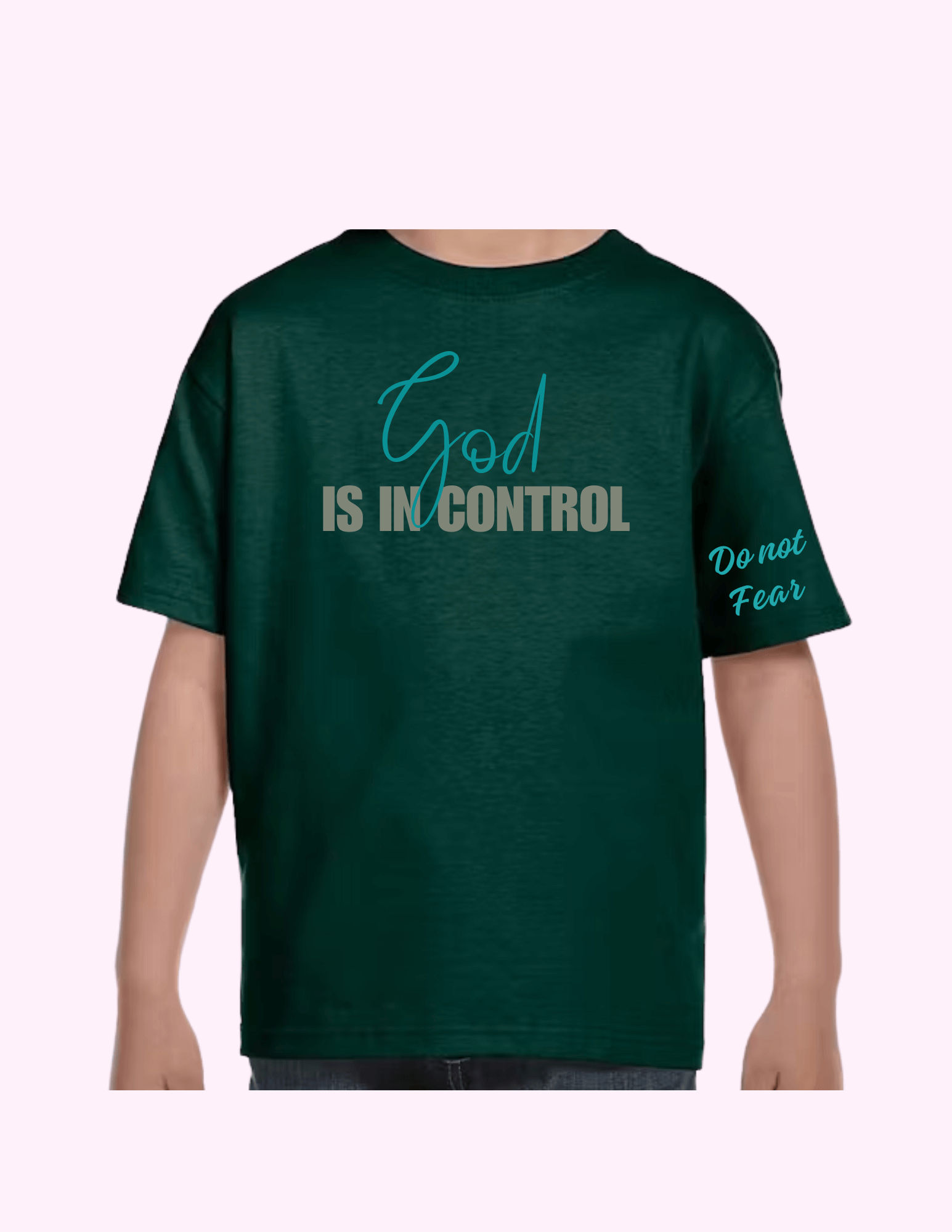 God Is In Control - Kids T-Shirt featuring unique artwork, perfect for personal style and expression.