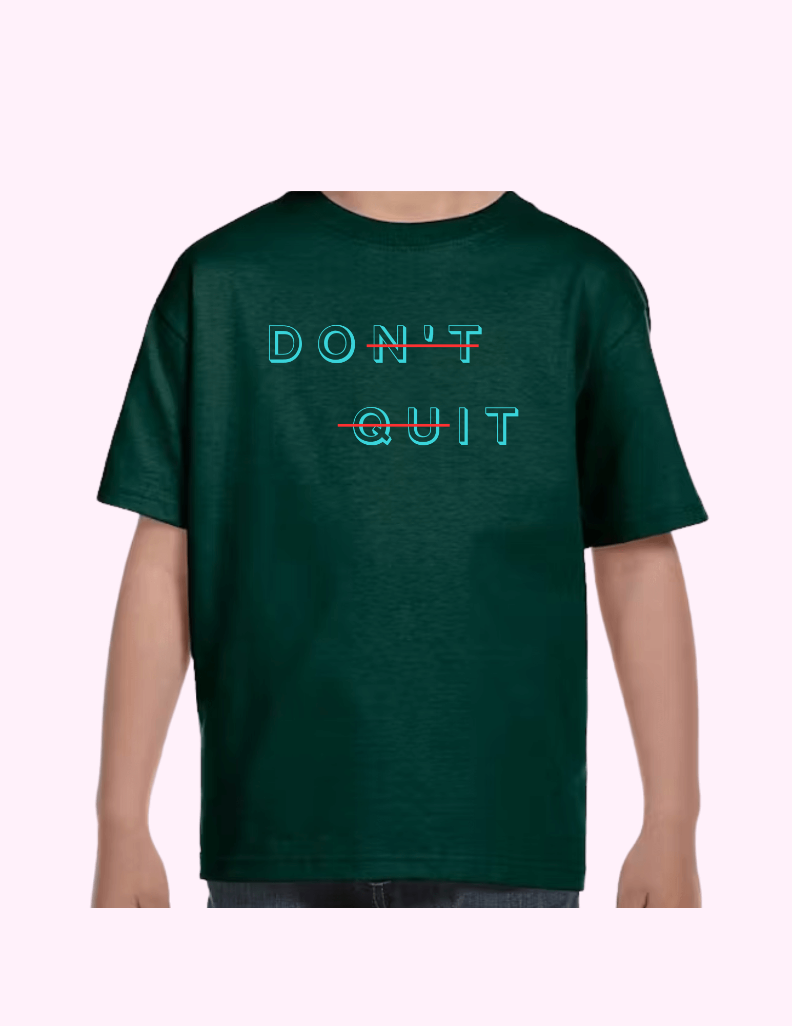 Don't Quit - Kids T-Shirt featuring unique artwork, perfect for personal style and expression.