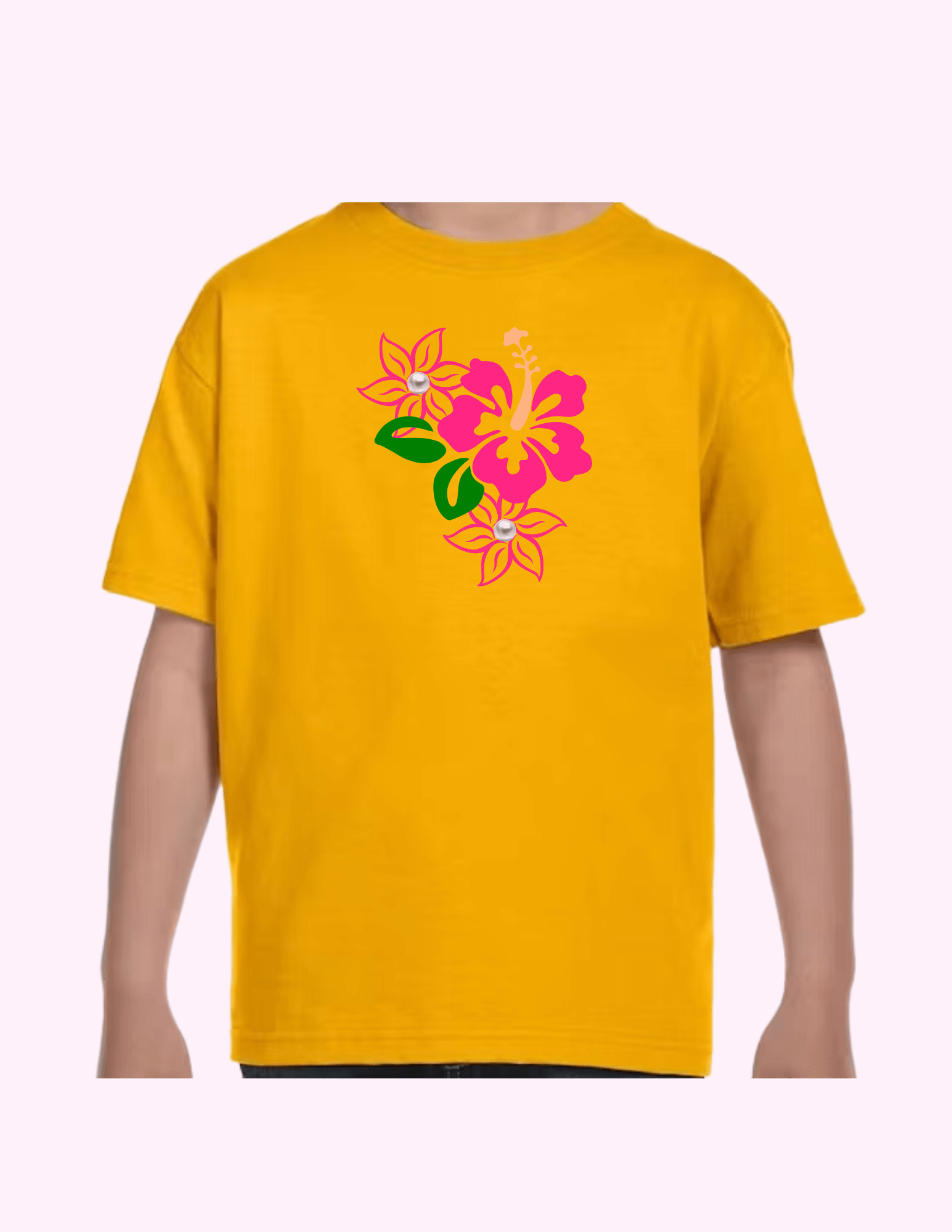 Caribbean Flower - Kids T-Shirt featuring unique artwork, perfect for personal style and expression.